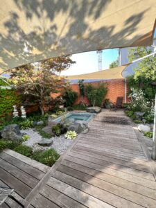 Sonnenschutz für Innenhof